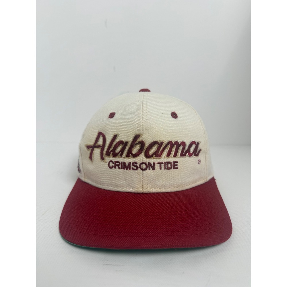 Vintage Sports Specialties Alabama Crimson Tide Snapback Hat Cream Crimson Logo